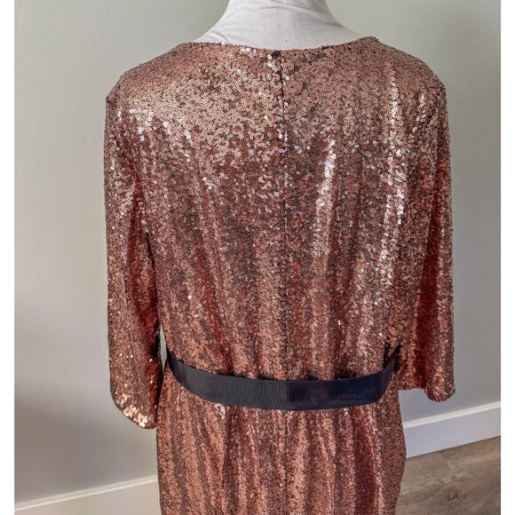 Lane Bryant Copper Sequin Party Dress - Picture 12 of 12